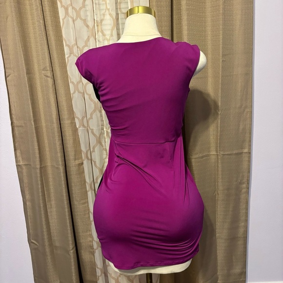 Elegant Purple and Black Women's Dress, size S - Picture 2 of 3